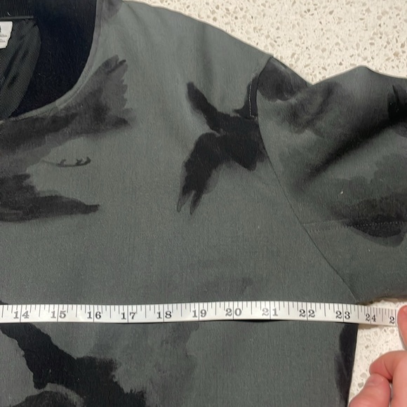 Sasquatchfabrix Crow Print Wool Bomber - Picture 8 of 9